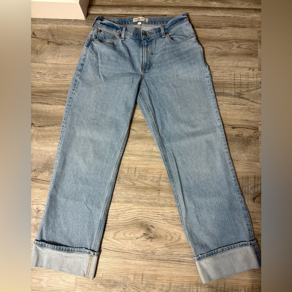 Abercrombie & Fitch Light Blue Straight Leg Jeans